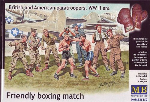 Master Box Friendly boxing match.Brit.+Amer.paratro 1:35 (MB35150)