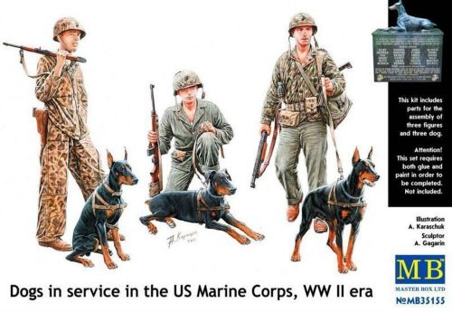 Master Box Dogs in service in US Marine Corps 1:35 (MB35155)