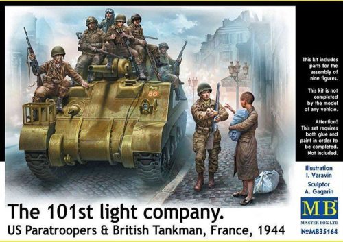 Master Box 101th light company.US paratroopers and British tankmen 1:35 (MB35164)