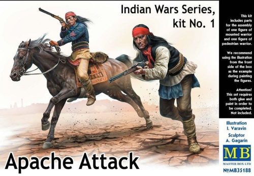 Master Box Apache Attack,Indian Wars Series,kit No1 1:35 (MB35188)