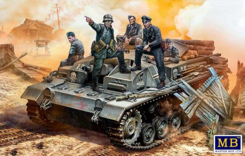 Master Box German StuG III Crew, WWII era.Their position is behind that forest 1:35 (MB35208)