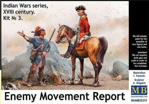 Master Box Enemy Movement Report. Indian Wars Series, XVIII century. Kit No. 3 1:35 (MB35217)