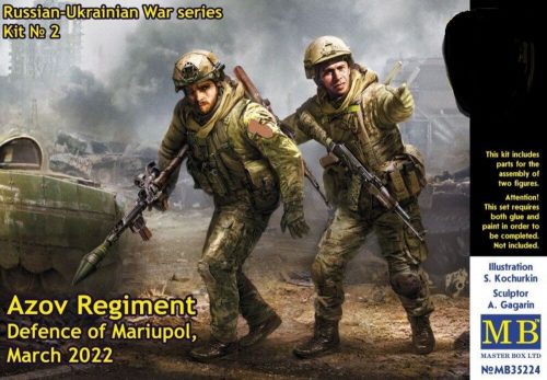 Master Box Russian-Ukrainian War series,Kit No 2.Azov Regiment,Defence of Mariupol,March20 1:35 (MB35224)