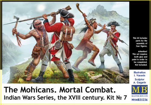 Master Box The Mohicans. Mortal Combat. Indian Wars Series, the XVIII century. Kit No 7 1:35 (MB35236)