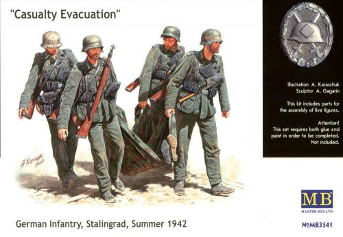 Master Box German Infantry Stalingrad Summer 1942 Casualty Evacuation 1:35 (MB3541)