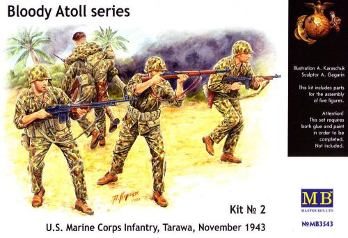 Master Box 'Bloody Atol' U.S. Marine Corps Infantry 1:35 (MB3543)