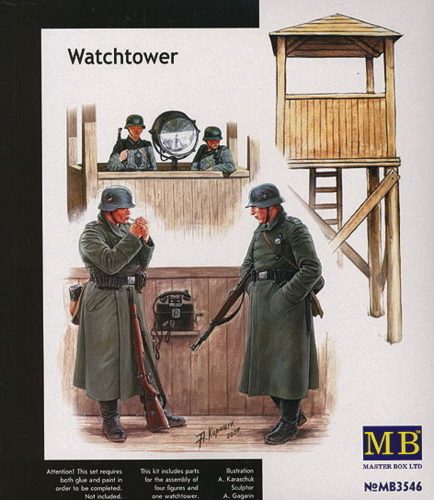 Master Box Watch Tower' w/4 figs 1:35 (MB3546)