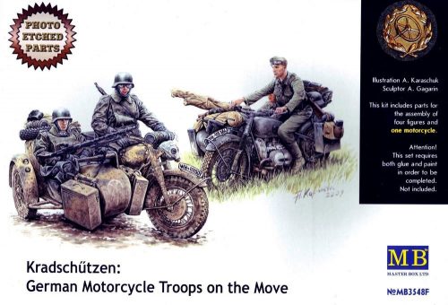 Master Box Kradschutzen: Ger. motorcycle troops 1:35 (MB3548F)