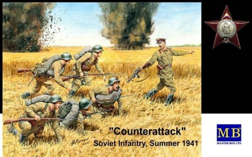 Master Box Counterattack, Soviet infantry, 1941 1:35 (MB3563)