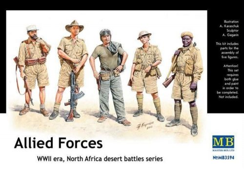 Master Box Allied Forces. N.Africa desert battles.s 1:35 (3594)