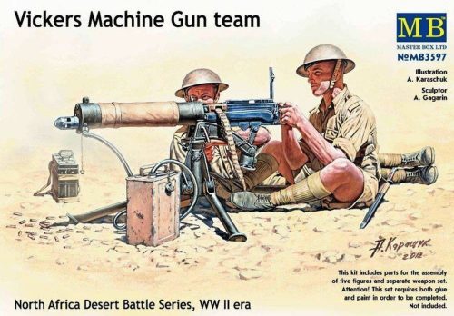 Master Box Vickers machine-gun crew, Desert battle 1:35 (MB3597)