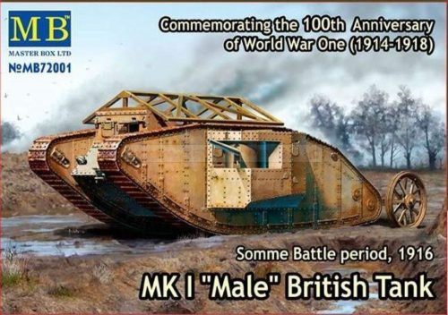 Master Box Mk I MaleBritish tank,Somme battle1916 1:72 (72001)