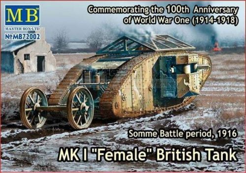 Master Box Mk IFemaleBritish tank,Somme battle 1916 1:72 (72002)