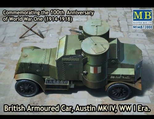 Master Box Austin Mk.IV British armored car,1914-18 1:72 (72008)