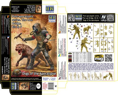 Master Box Post-apocalyptic series. The Last Bridge. Kit No. 7. Dogs of the Apocalypse 1:24 (MB24079)