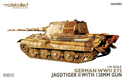 Modelcollect German WWII E75 Jagdtiger II w.128mm gun 1:35 (UA35003)