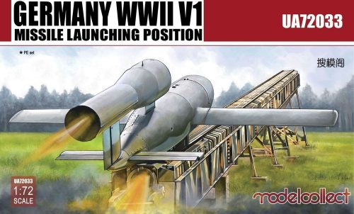 Modelcollect Germany WWII V1 Missile launching positi 2 in 1 1:72 (UA72033)