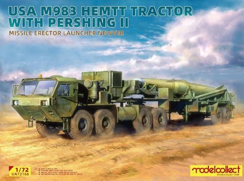 Modelcollect USA M983 Hemtt Tractor With Pershing II Missile Erector Launcher new Ver. 1:72 (UA72166)