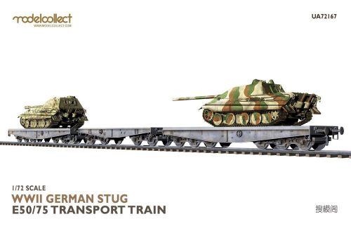 Modelcollect WWII German STUG E50/75 transport train 1:72 (UA72167)