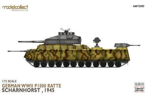 Modelcollect German WWII P.1000 ratte scharnhorst, 1945 1:72 (UA72303)