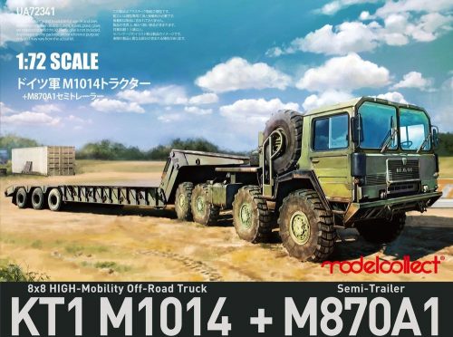 Modelcollect German MAN KAT1M1014 8*8 HIGH-Mobility off-road truck with M870A1 semi-trailer 1:72 (UA72341)