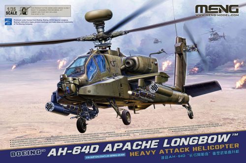 Meng Boeing AH-64D Apache Longbow Heavy Attack Helicopter 1:35 (QS-004)