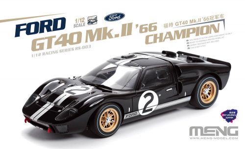 Meng Ford GT40 Mk.II '66 Champion (Pre-colored Edition) 1:12 (RS-003)