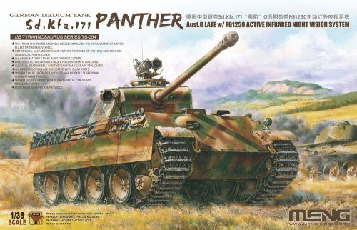 Meng German Medium Tank Sd.Kfz.171 Panther AusG Late w/FG1250Active InfrarNightVisiS 1:35 (TS-054)
