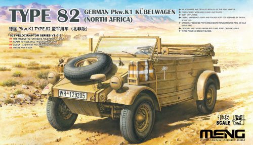 Meng German Pkw.K1 Kübelwagen Type 82 (North Africa) 1:35 (VS-015)