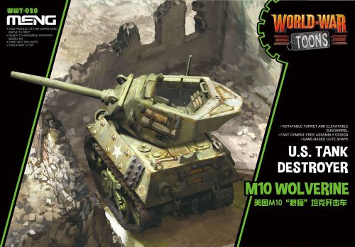 Meng U.S. Tank Destroyer M10 Wolverine (CARTOON MODEL)  (WWT-020)