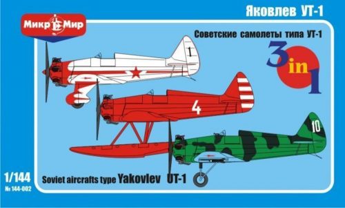 Micro Mir AMP Soviet aircraft t.Yakovlev UT-1,UT-1B,UT 1:144 (MM144-002)