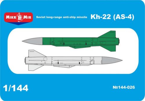 Micro Mir AMP Kh-22 (AS-4)Soviet long-range anti-ship missile 1:144 (MM144-026)