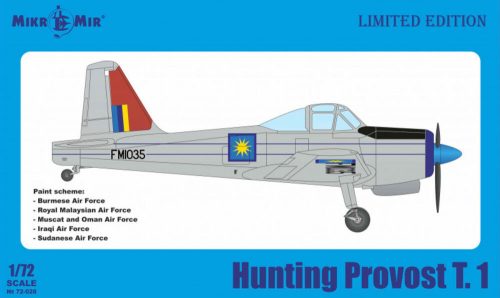 Micro Mir AMP Hunting Provost T.1 (Burmese Air Force, Royal Malaysian Air Force, Iraqi Air Force) 1:72 (MM72-028-03)