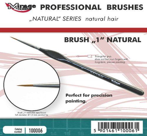 Mirage Hobby MIRAGE BRUSH NATURAL SIZE 1  (100006)