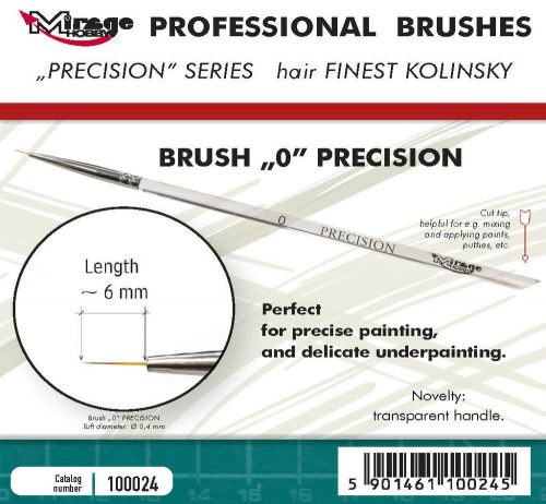 Mirage Hobby MIRAGE BRUSH PRECISION KOLINSKY SIZE 0  (100024)