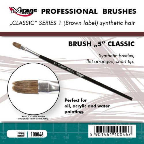 Mirage Hobby Brush Flat High Quality Classic Series 1 Size 5 (100046)