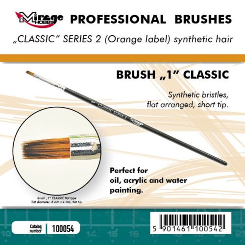 Mirage Hobby Brush Flat High Quality Classic Series 2 Size 1 (100054)