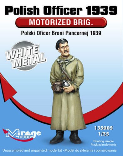 Mirage Hobby Polish Officer1939 Motorised Brig.WhiteM White Metal 1:35 (135005)