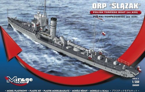 Mirage Hobby ORP Slazak Polish Torpedo Boat (ex A59) 1:350 (350509)