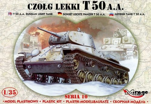 Mirage Hobby Leichter Panzer T 50 A.A mit Fotoätzteilen 1:35 (35106)