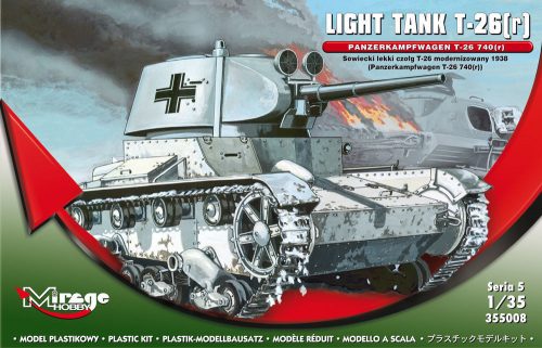 Mirage Hobby Light Tank T-26(r) Panzerkampfwagen T-26 740(r) Serie 5 1:35 (355008)