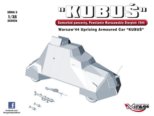 Mirage Hobby KUBUS Warsaw'44 Uprising Armoured Car 1:35 (355026)