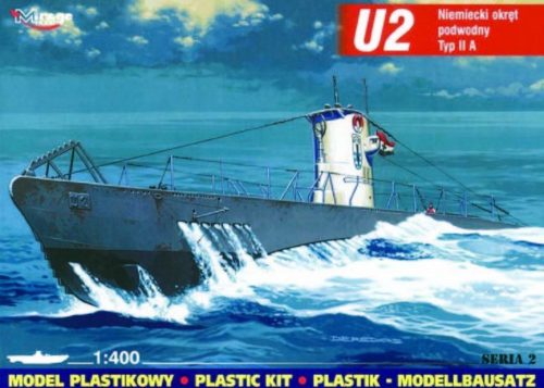 Mirage Hobby Deutsches U-Boot U 2 Typ IIA 1:400 (40023)