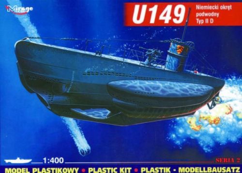 Mirage Hobby Deutsches U-Boot U 149 Typ IID 1:400 (40026)