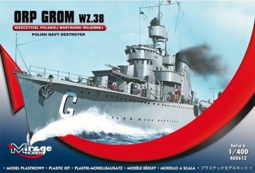 Mirage Hobby ORP GROM WZ.38, Polish Navy Destroyer 1:400 (400612)