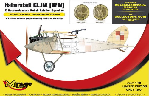 Mirage Hobby Halberstadt CL.IIA(BFW) 2 Recinnais.poli 1:48 (480003)