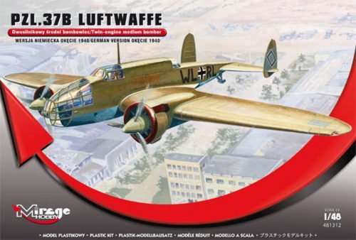 Mirage Hobby PZL.37B Luftwaffe Germ.Vers. Okecie 1940 1:48 (481312)