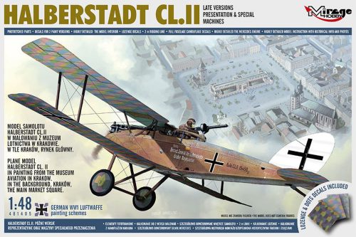 Mirage Hobby HALBERSTADT CL.II,LATE VERSIONS PRESENTATION & SPECIAL MACHINES 1:48 (481405)