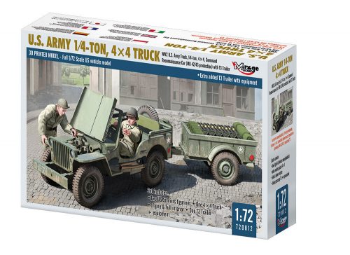 Mirage Hobby U.S. ARMY 1?4?TON, 4×4 TRUCK 1:72 (720012)