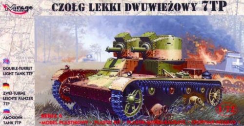 Mirage Hobby Leichter Panzer 7 TP mit Zwillingsturm 1:72 (726002)